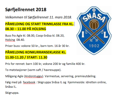Sørfjellrennet 2018
